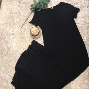 Merona short sleeve black Maxi Dress